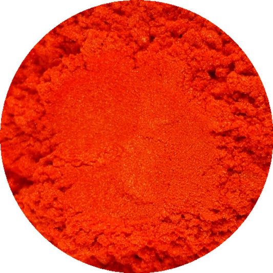 Poudre de mica cosmétique orange coucher de soleil