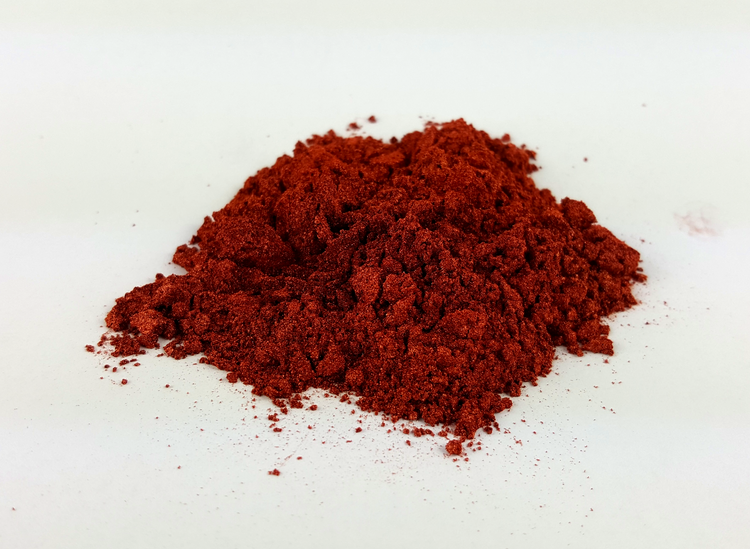 Poudre de mica cosmétique orange du désert